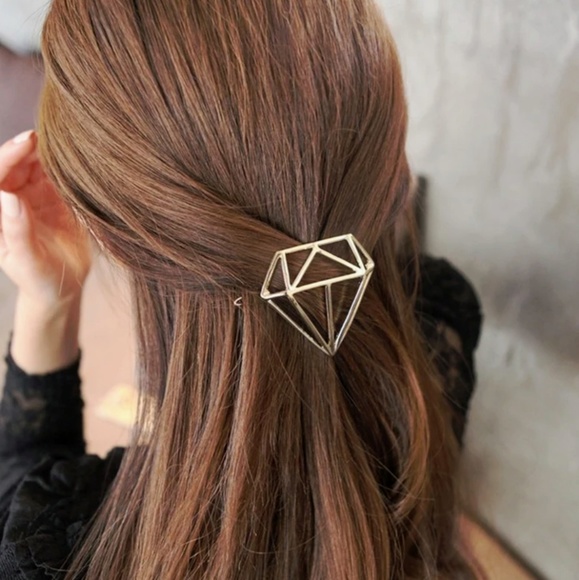 Inglenook Boutique Accessories - Golden Diamond Geometric Hair Barrette